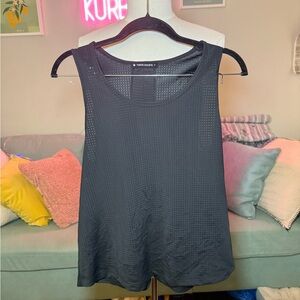 Elegant Black Mesh Tank Top